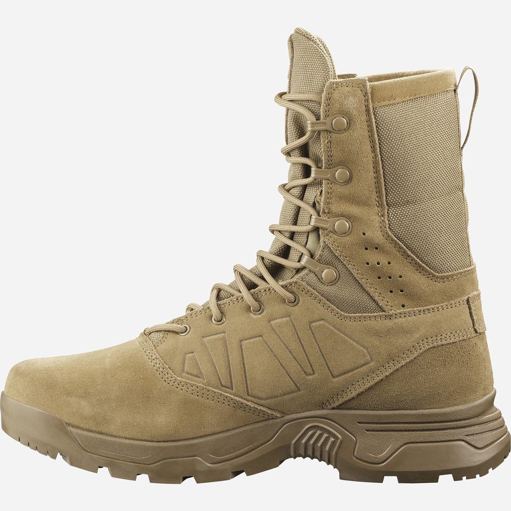 Men's Salomon Guardian Climasalomon™ Waterproof Tactical Boots Brown | NZ-7618523