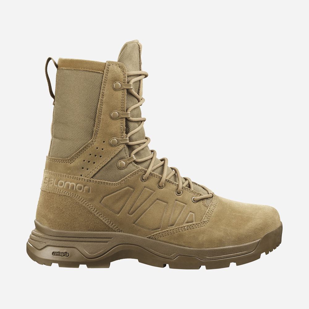 Men\'s Salomon Guardian Climasalomon™ Waterproof Tactical Boots Brown | NZ-7618523