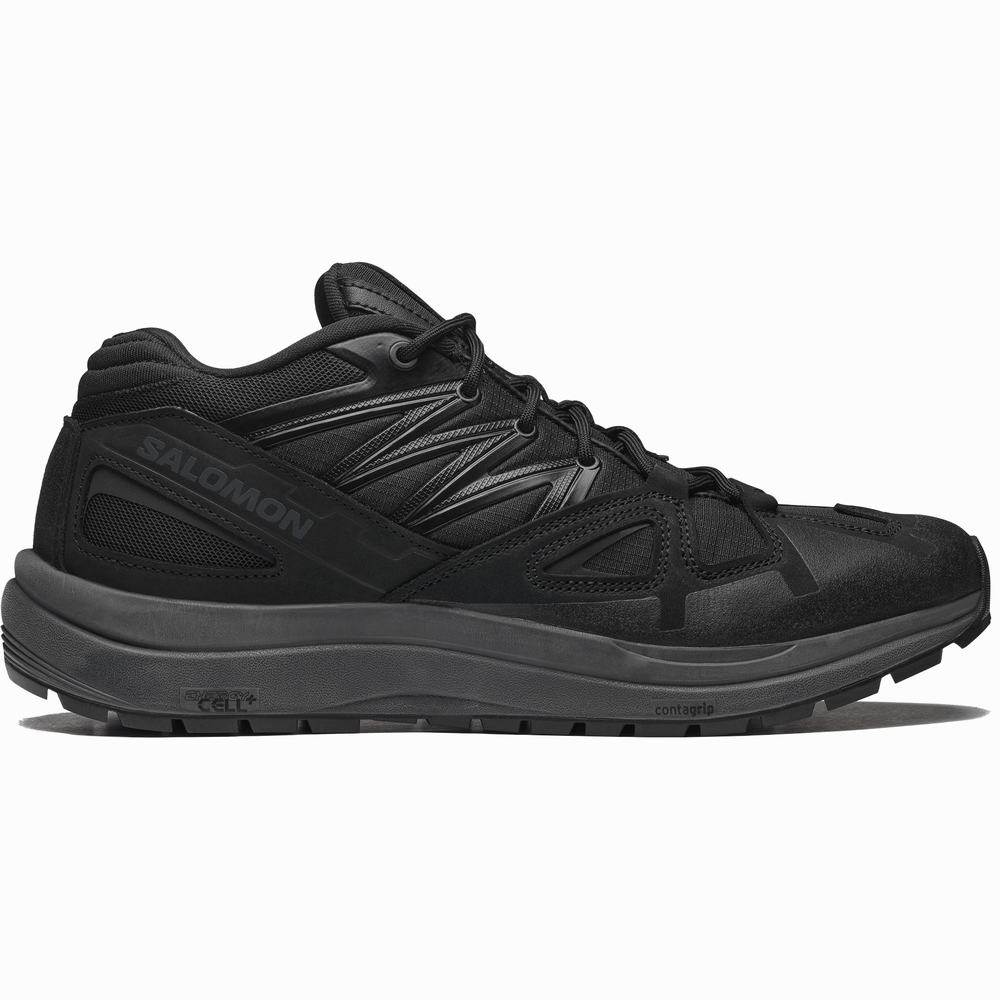 Men\'s Salomon Odyssey 1 Leather Advanced Sneakers Black | NZ-0589467