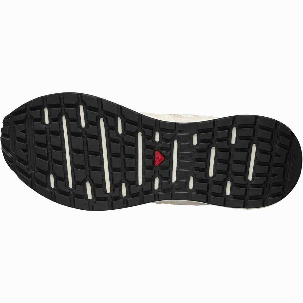 Men's Salomon Odyssey 1 Leather Advanced Sneakers Khaki/Grey | NZ-0824173