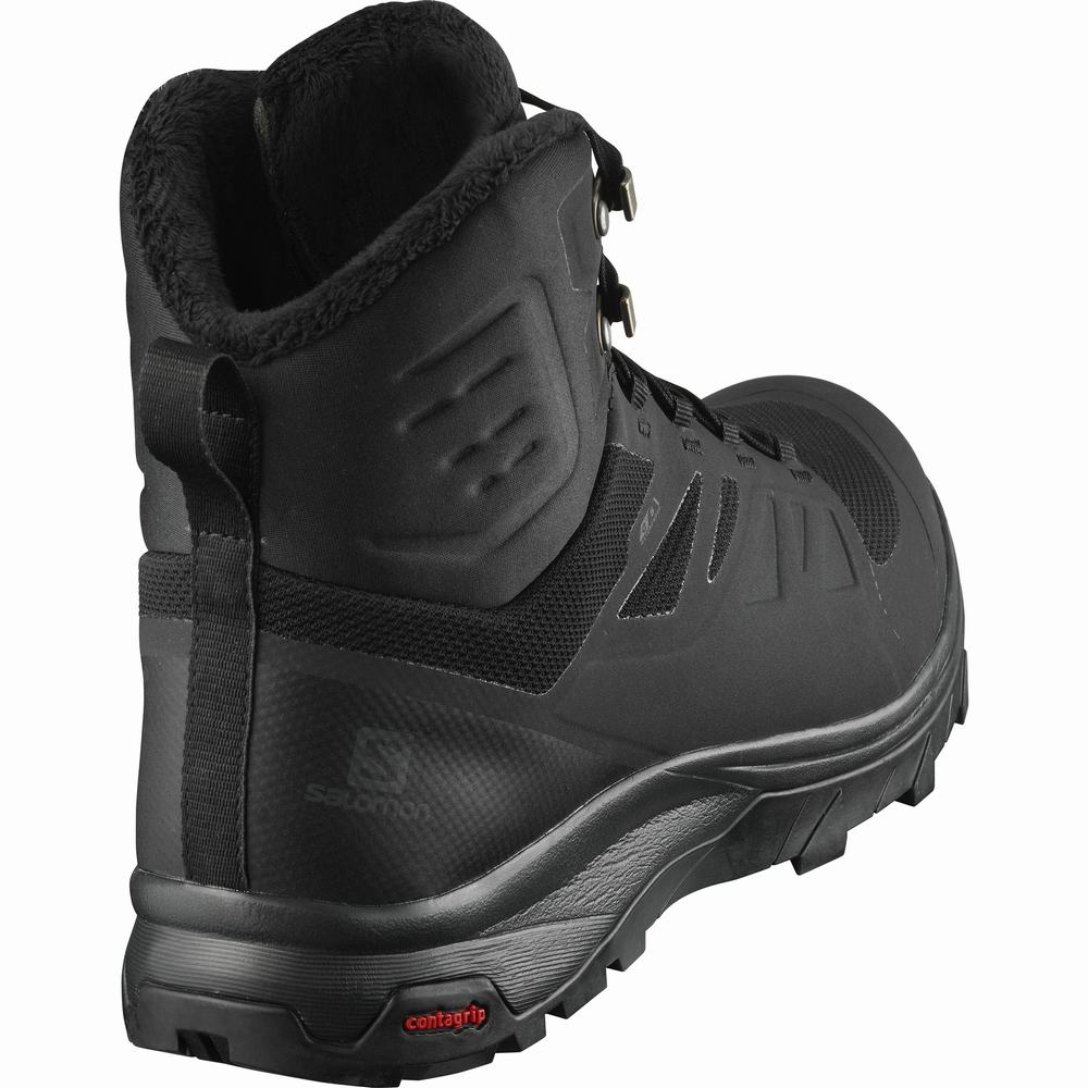Men's Salomon Outblast Thinsulate™ Climasalomon™ Waterproof Winter Boots Black | NZ-8236940