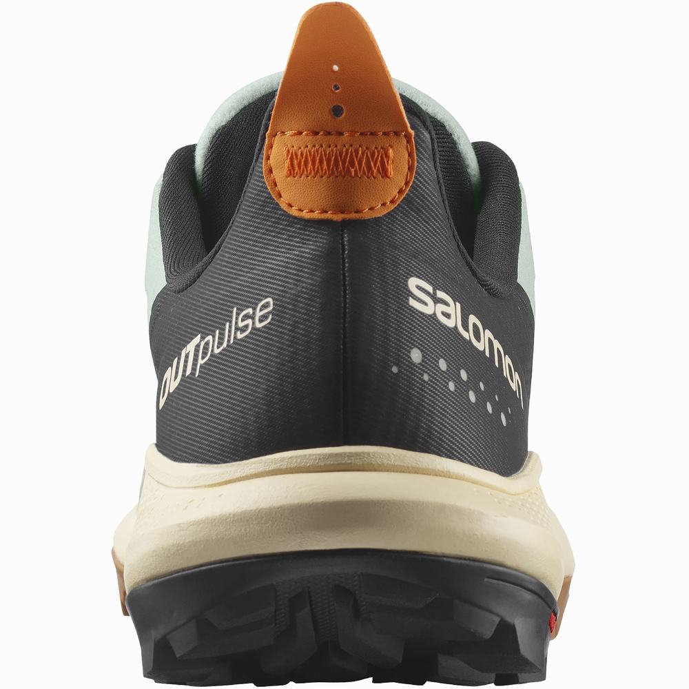 Men's Salomon Outpulse Hiking Shoes Turquoise/Orange | NZ-3029785