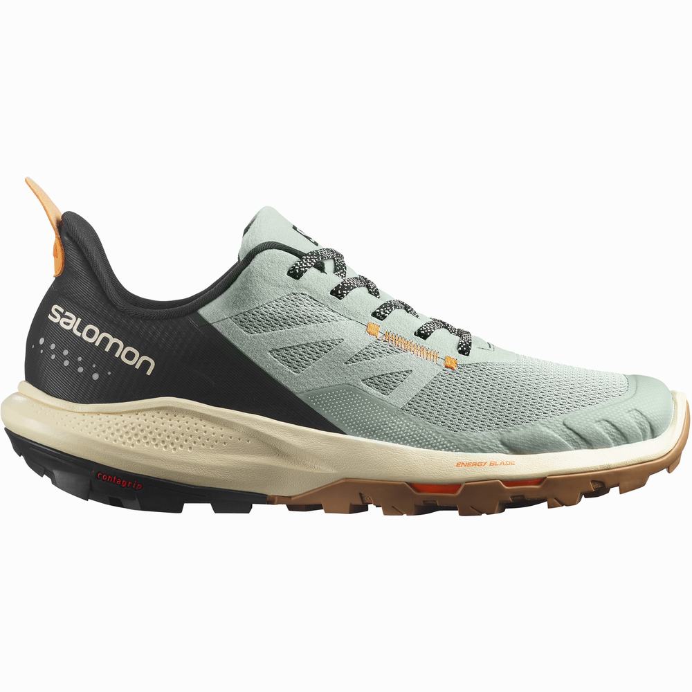 Men\'s Salomon Outpulse Hiking Shoes Turquoise/Orange | NZ-3029785