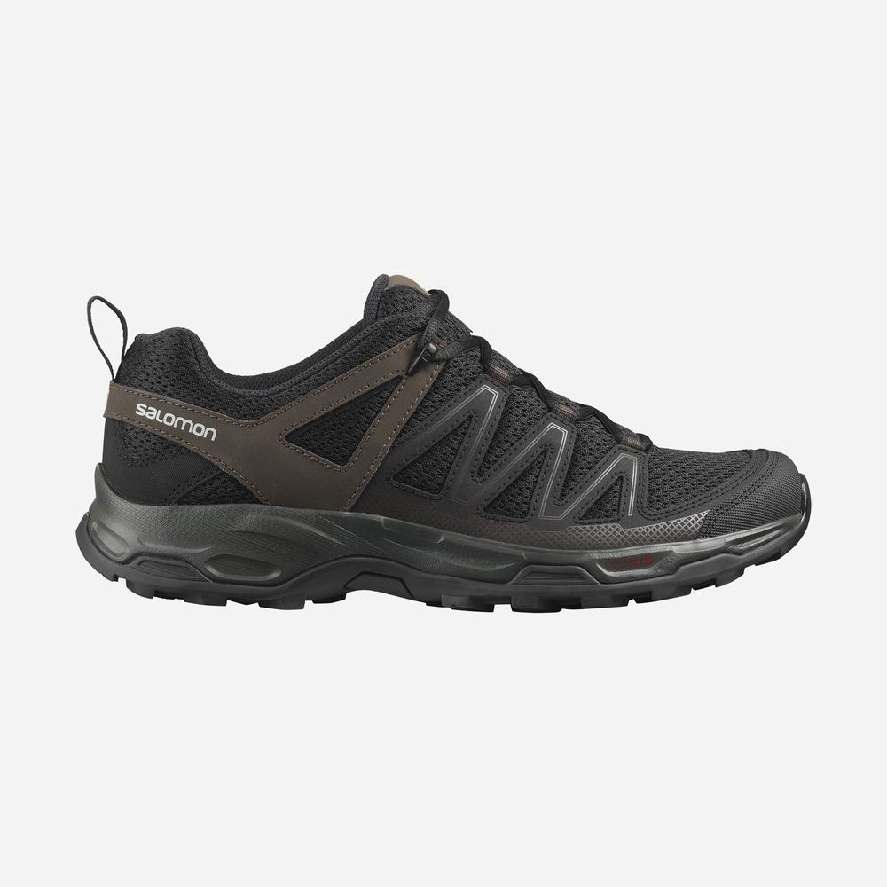 Men\'s Salomon Pathfinder Hiking Shoes Black | NZ-1752390