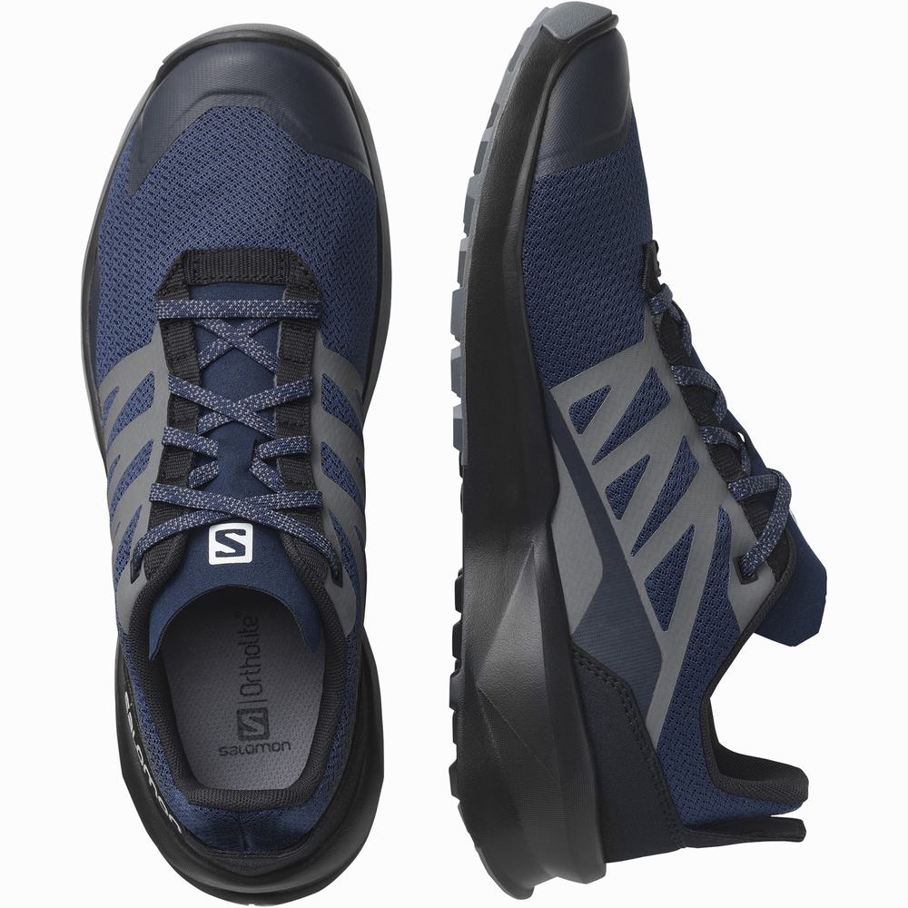 Men's Salomon Patrol Hiking Shoes Indigo/Black | NZ-5328706