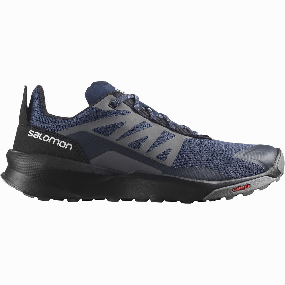 Men\'s Salomon Patrol Hiking Shoes Indigo/Black | NZ-5328706
