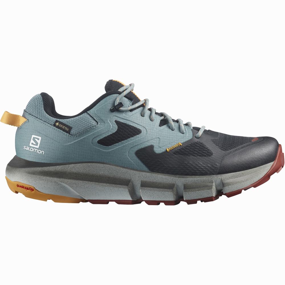 Men\'s Salomon Predict Hike Gore-tex Hiking Shoes Black/ Orange | NZ-2345601