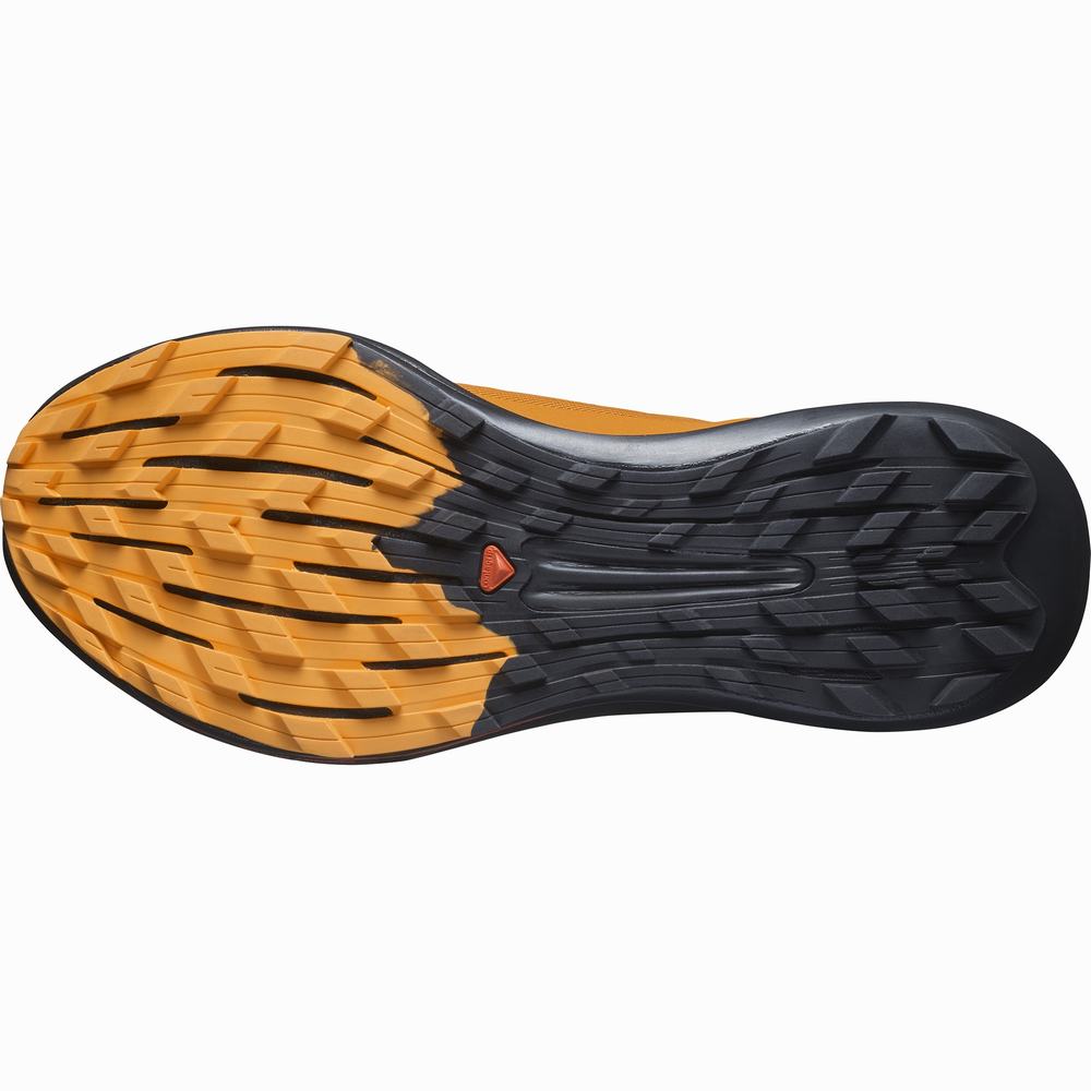 Men's Salomon Pulsar Trail Pro Trail Running Shoes Orange/Black | NZ-2369784