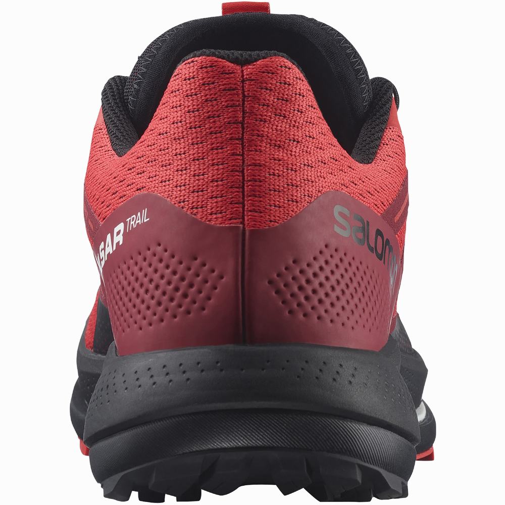Men's Salomon Pulsar Trail Trail Running Shoes Red/Black | NZ-6018497