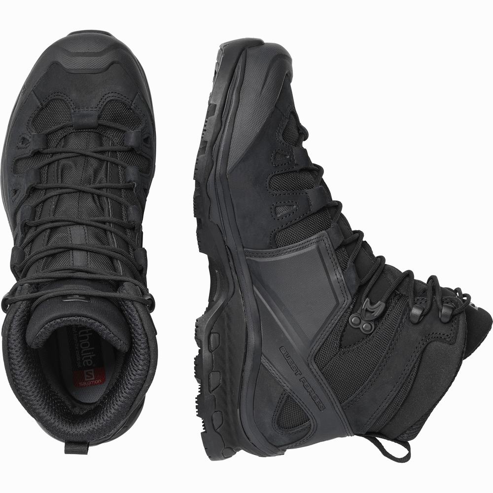 Men's Salomon Quest 4d Forces 2 En Approach Shoes Black | NZ-7356129