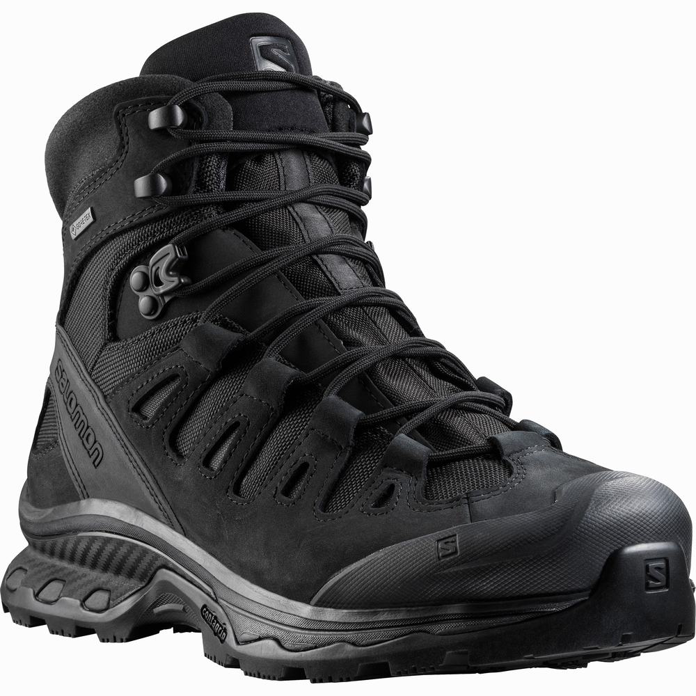 Men's Salomon Quest 4d Gore-tex Forces 2 En Tactical Boots Black | NZ-5481926