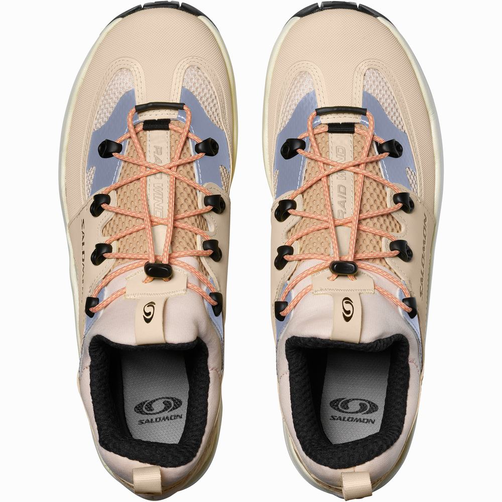 Men's Salomon Raid Wind Sneakers Khaki/pink/Orange | NZ-3048126