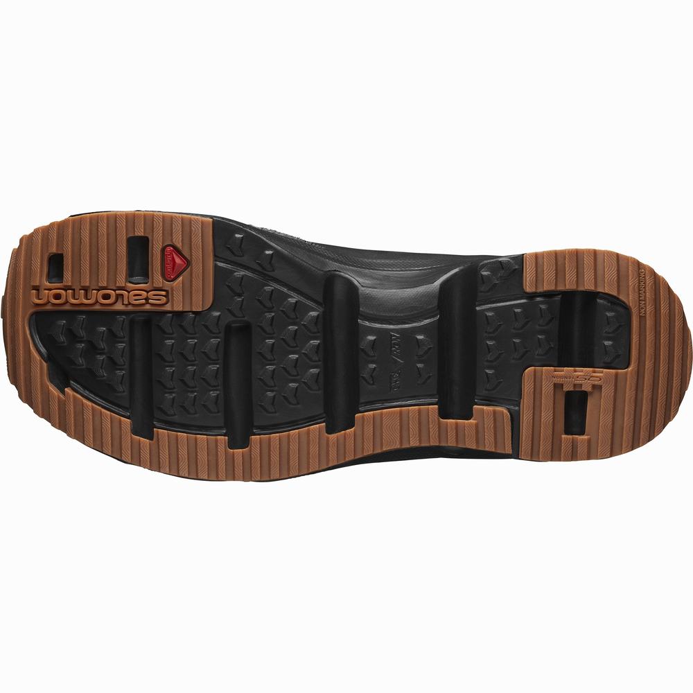 Men's Salomon Rx Slide Leather Advanced Sneakers Black | NZ-8516934
