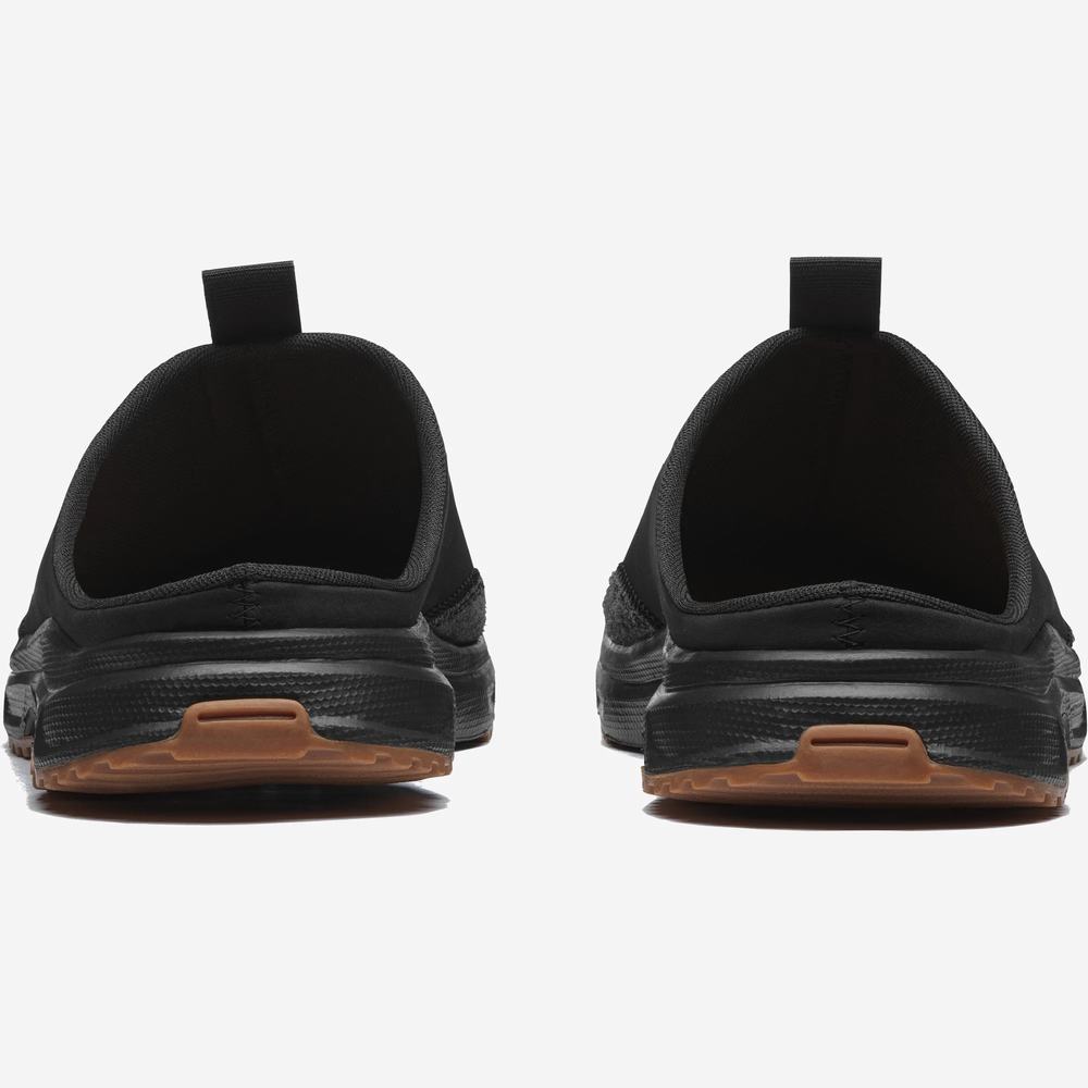 Men's Salomon Rx Slide Leather Advanced Sneakers Black | NZ-8516934