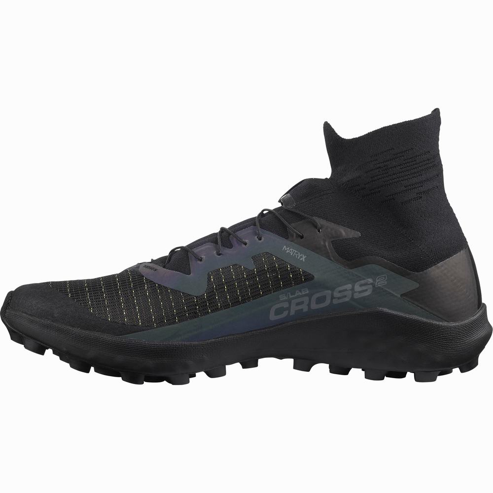 Men's Salomon S/Lab Cross 2 Trail Running Shoes Black | NZ-2851379