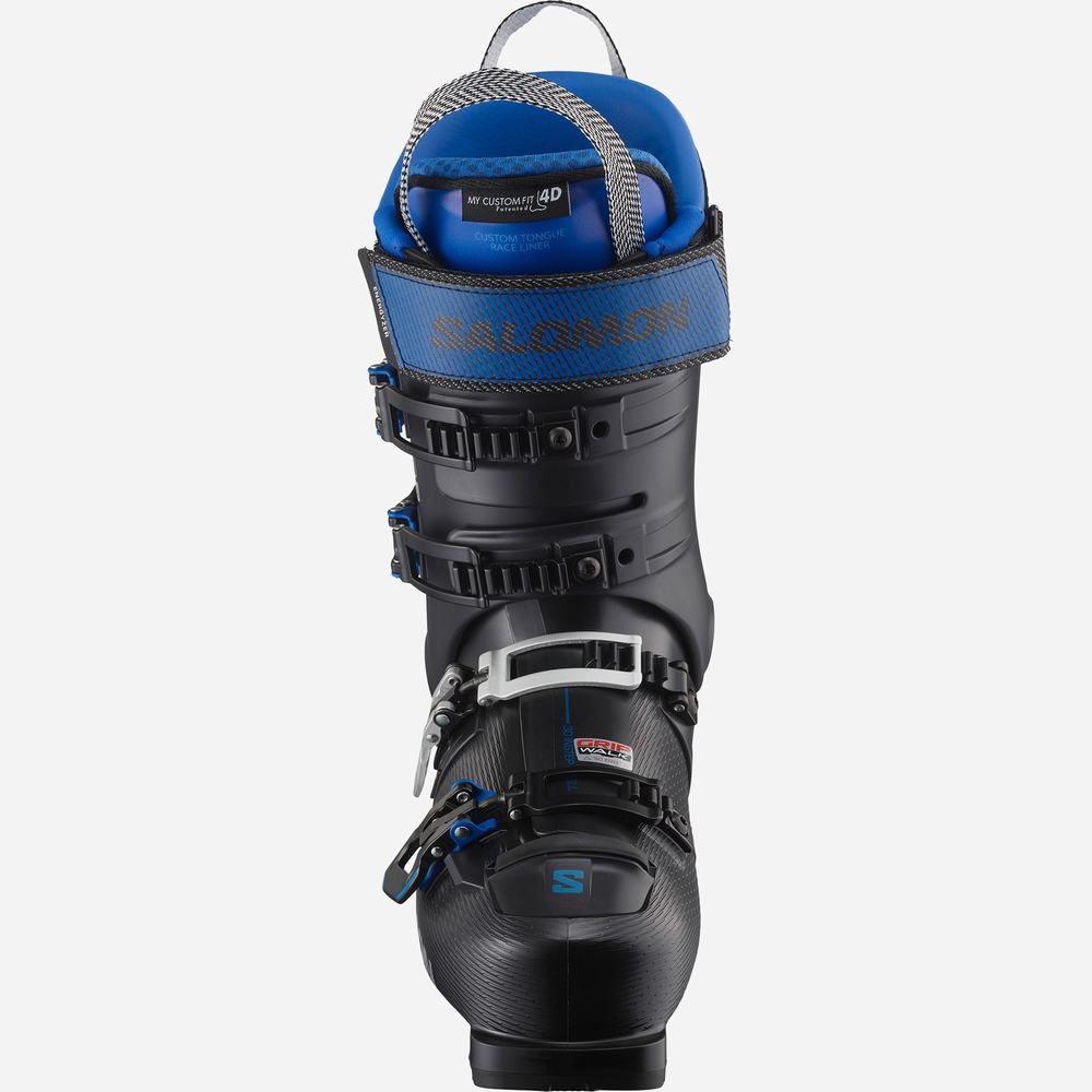 Men's Salomon S/Pro Alpha 120 El Ski Boots Black/Blue | NZ-5917824