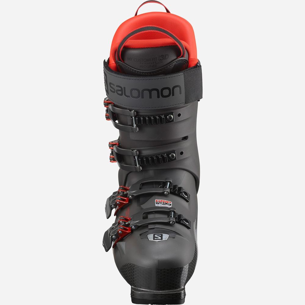 Men's Salomon S/Pro Hv 120 Ski Boots Metal/Red | NZ-2187694
