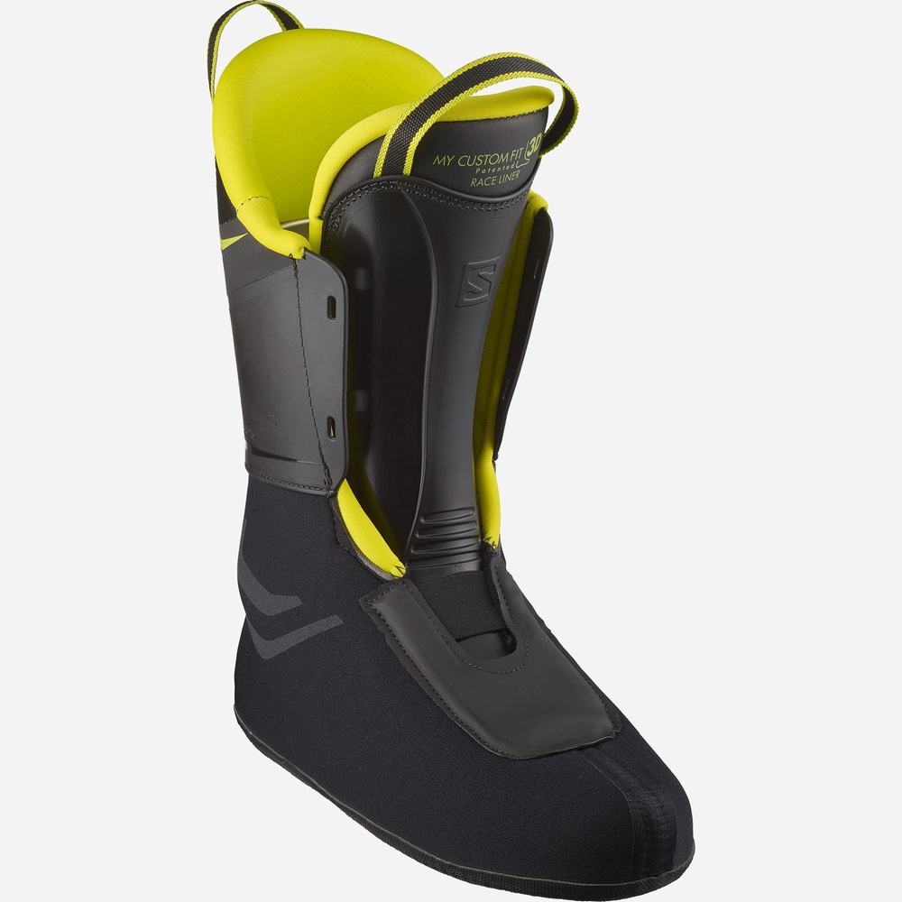 Men's Salomon S/Pro Hv 130 Ski Boots Green/Black | NZ-7235486