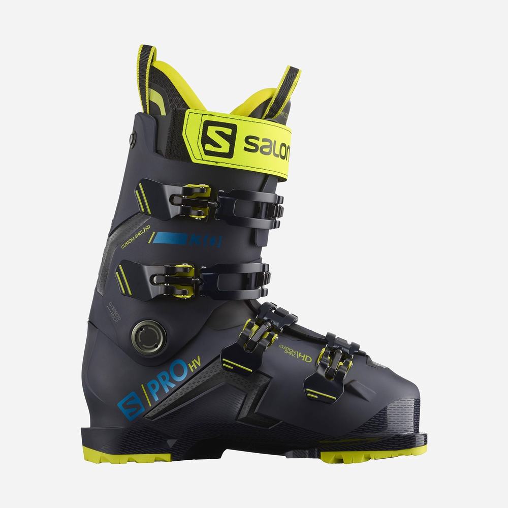 Men\'s Salomon S/Pro Hv 130 Ski Boots Green/Black | NZ-7235486