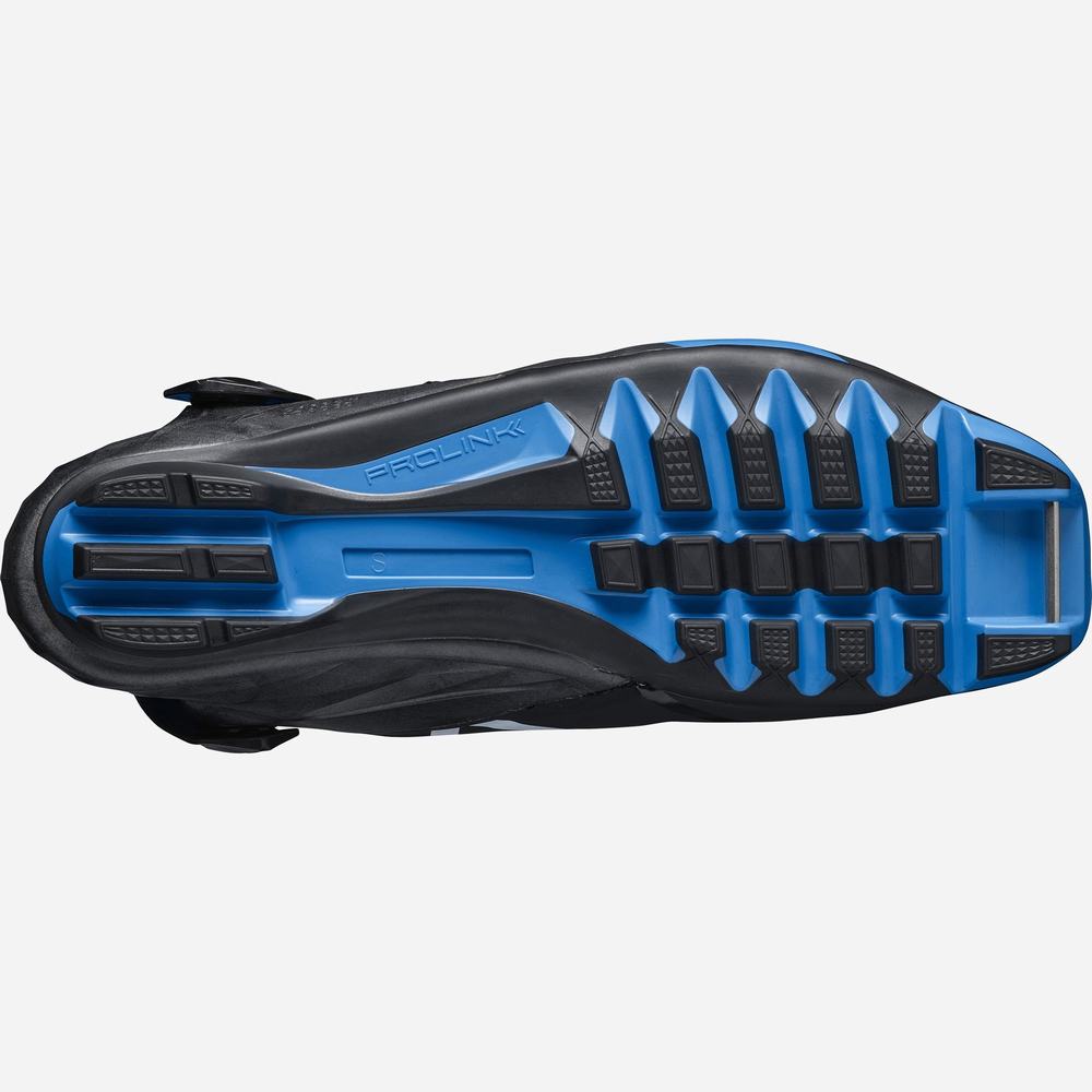 Men's Salomon S/Race Carbon Skate El Ski Boots Black/Blue | NZ-1234967