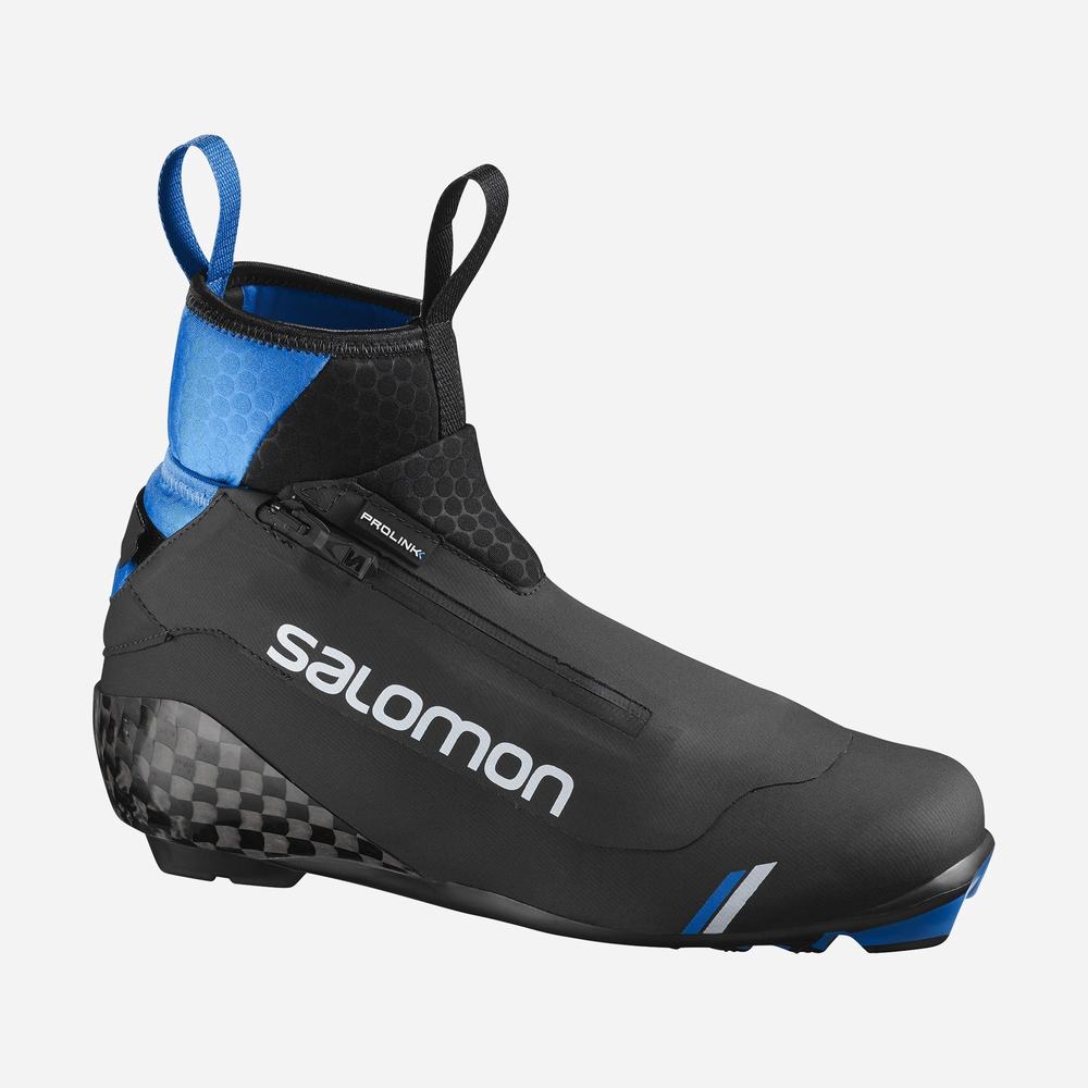 Men\'s Salomon S/Race Classic Ski Boots Black/Blue | NZ-3712460