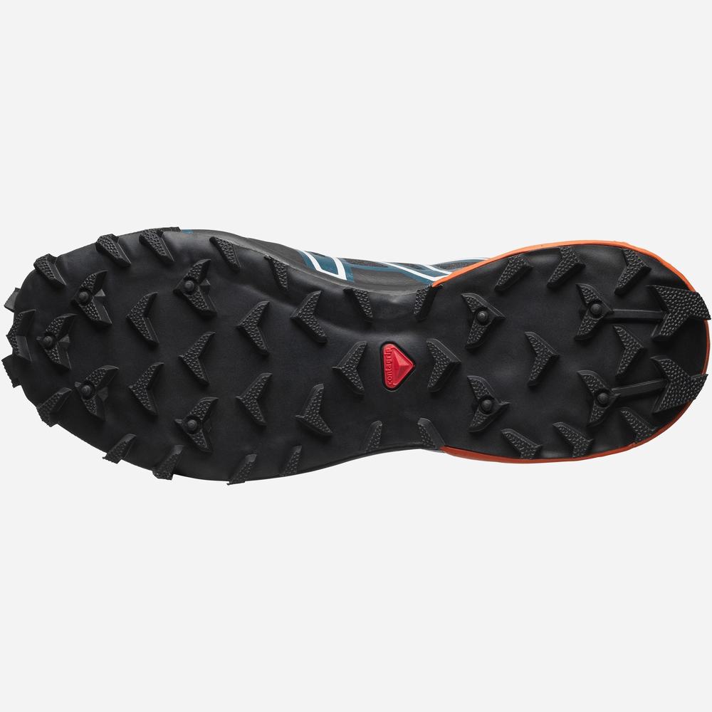Men's Salomon Snowcross Advanced Sneakers Black/Blue/Red Orange | NZ-2381607