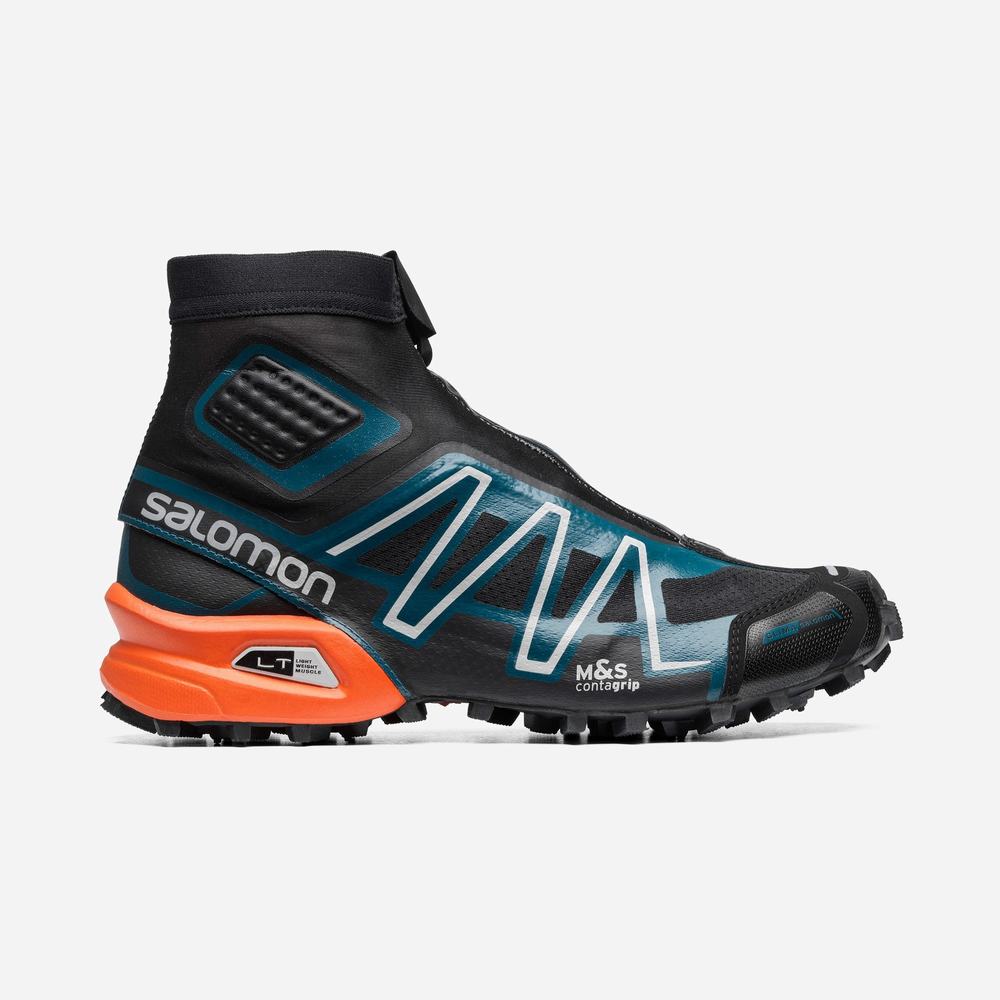 Men\'s Salomon Snowcross Advanced Sneakers Black/Blue/Red Orange | NZ-2381607