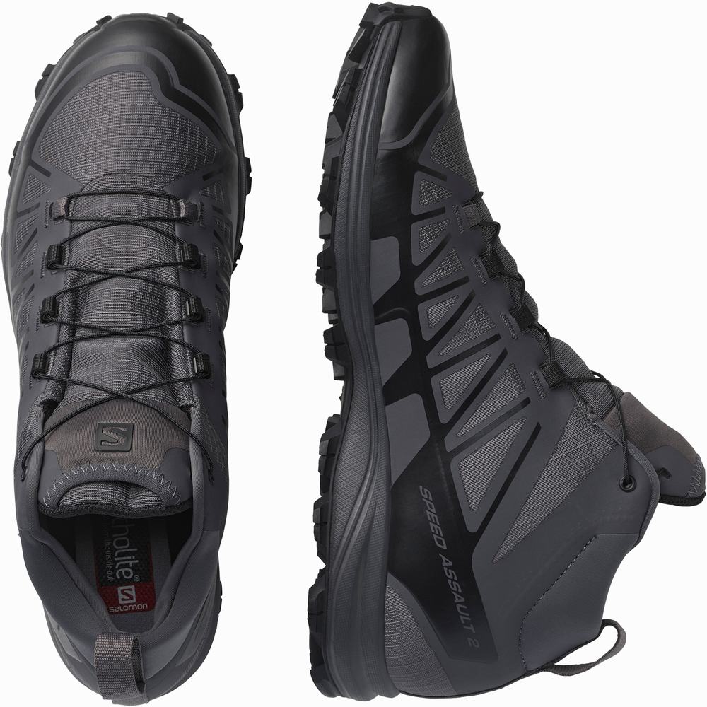 Men's Salomon Speed Assault 2 Approach Shoes Navy/Black | NZ-6285419