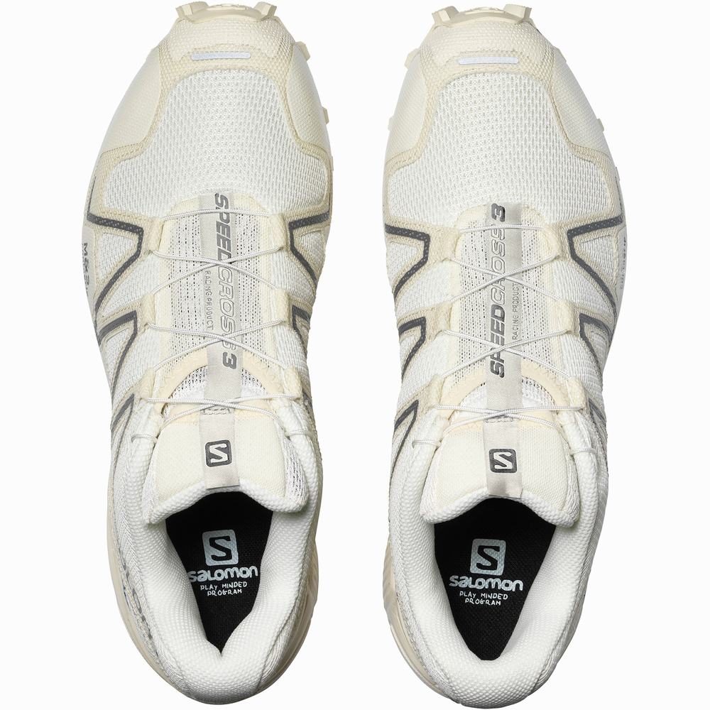 Men's Salomon Speedcross 3 Mindful Sneakers Khaki/White | NZ-0765812