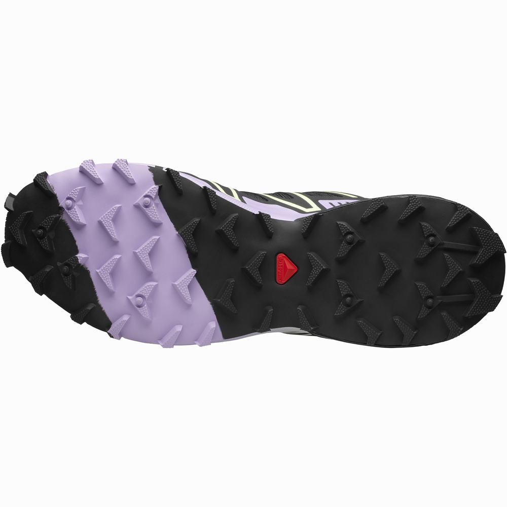 Men's Salomon Speedcross 3 Sneakers Black/Lavender/Green | NZ-7042953