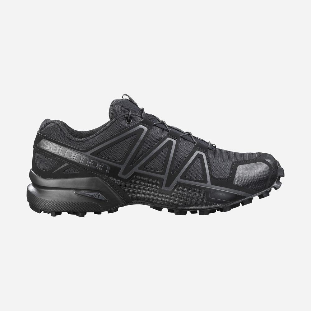 Men\'s Salomon Speedcross 4 Wide Forces Approach Shoes Black | NZ-8069215