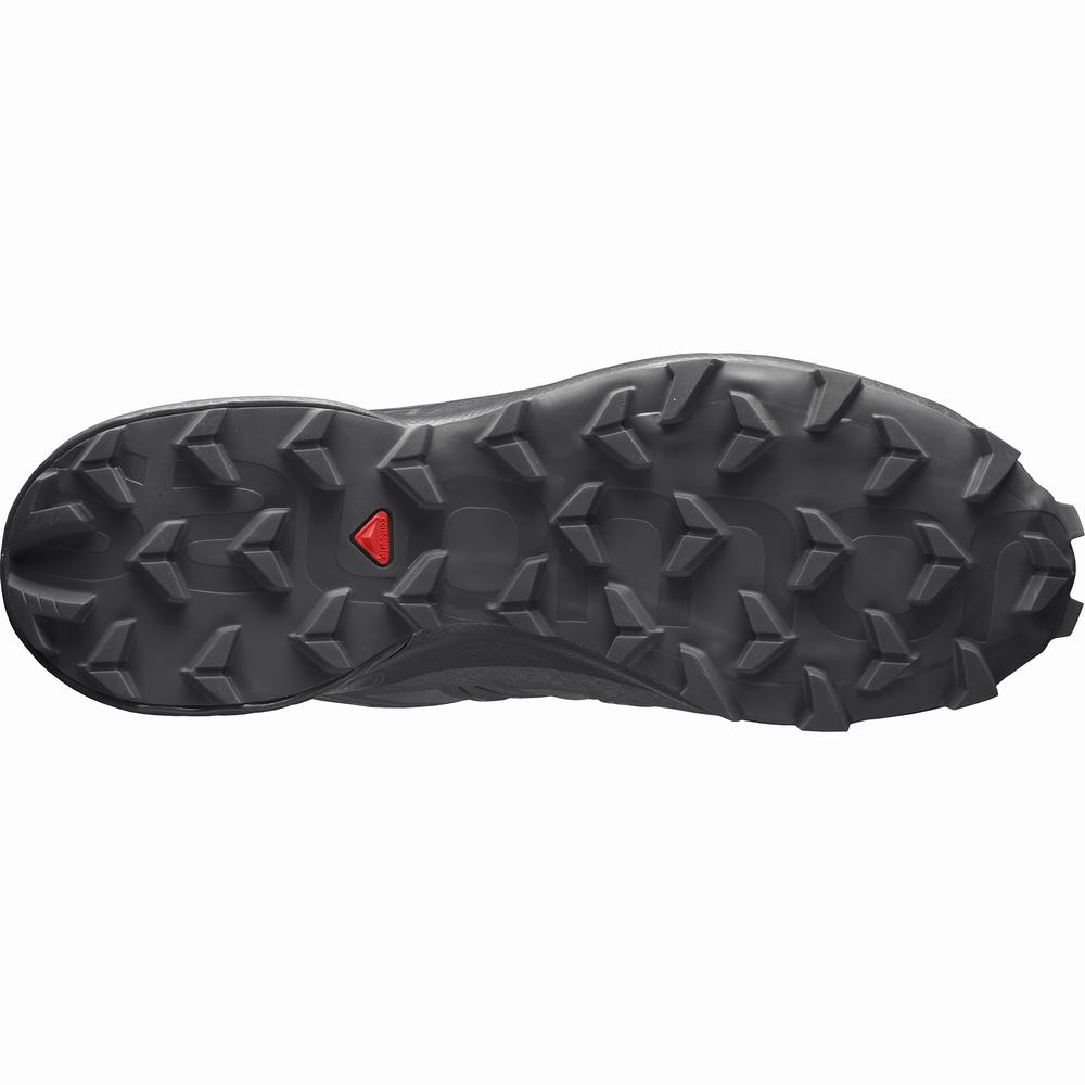 Men's Salomon Speedcross 5 Trail Running Shoes Grey/Black | NZ-0451327