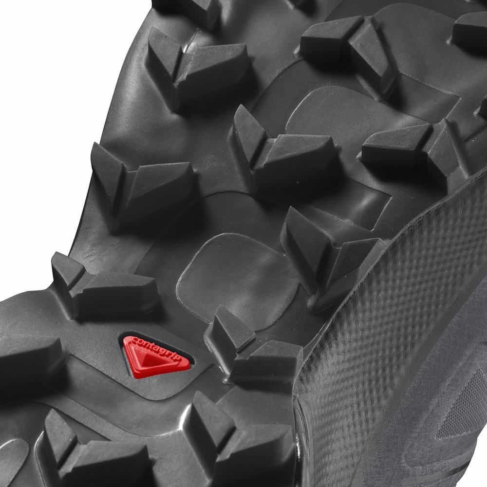 Men's Salomon Speedcross 5 Trail Running Shoes Grey/Black | NZ-0451327