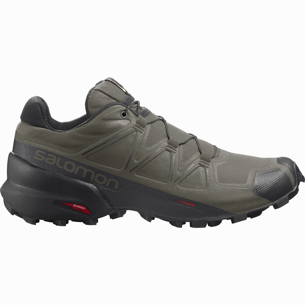 Men\'s Salomon Speedcross 5 Trail Running Shoes Purple/Black | NZ-7896051