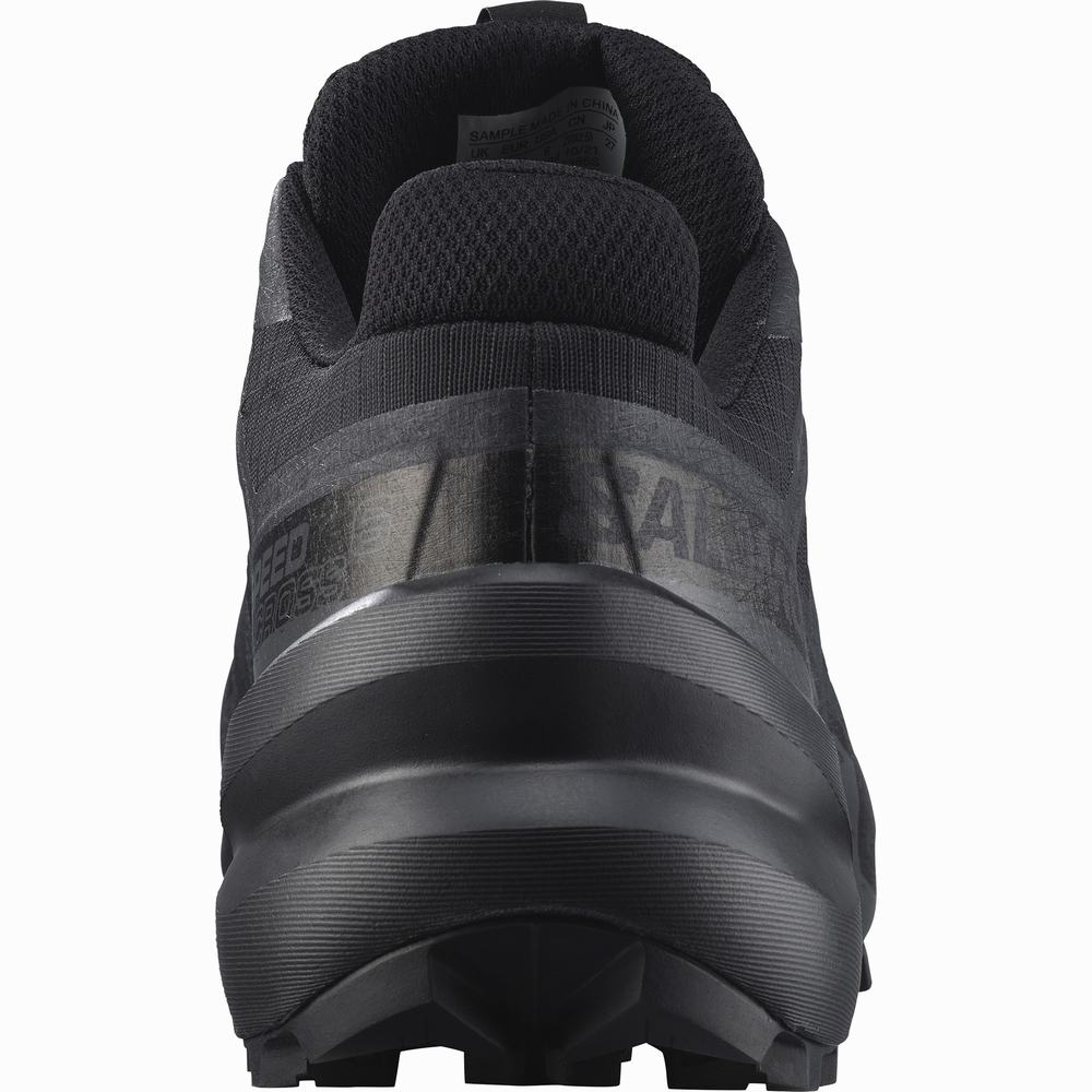 Men's Salomon Speedcross 6 Gore-tex Trail Running Shoes Black | NZ-2186495