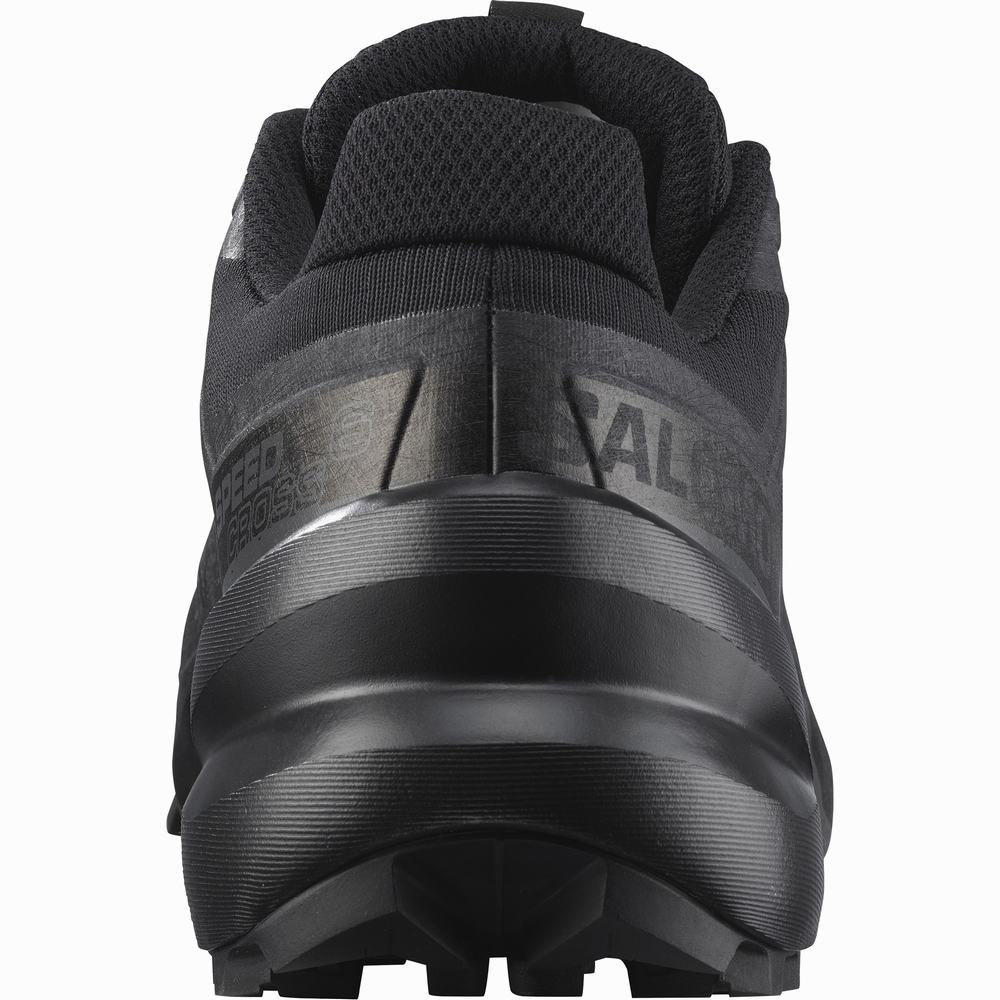 Men's Salomon Speedcross 6 Trail Running Shoes Black | NZ-0295137