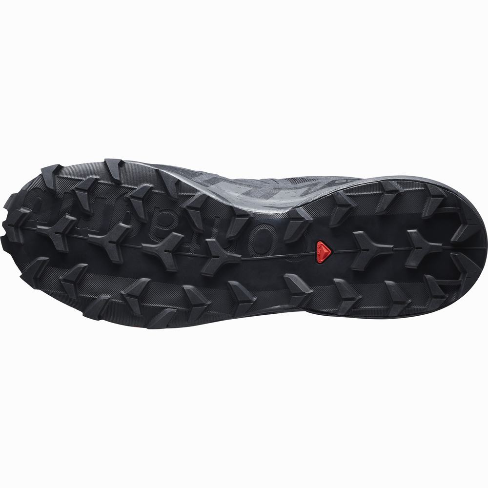 Men's Salomon Speedcross 6 Wide Trail Running Shoes Black | NZ-6937148