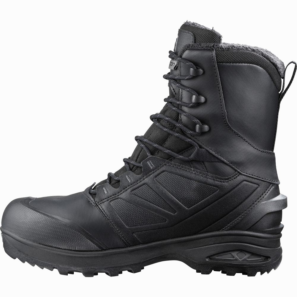 Men's Salomon Toundra Forces Climasalomon™ Waterproof Approach Shoes Black | NZ-8523174
