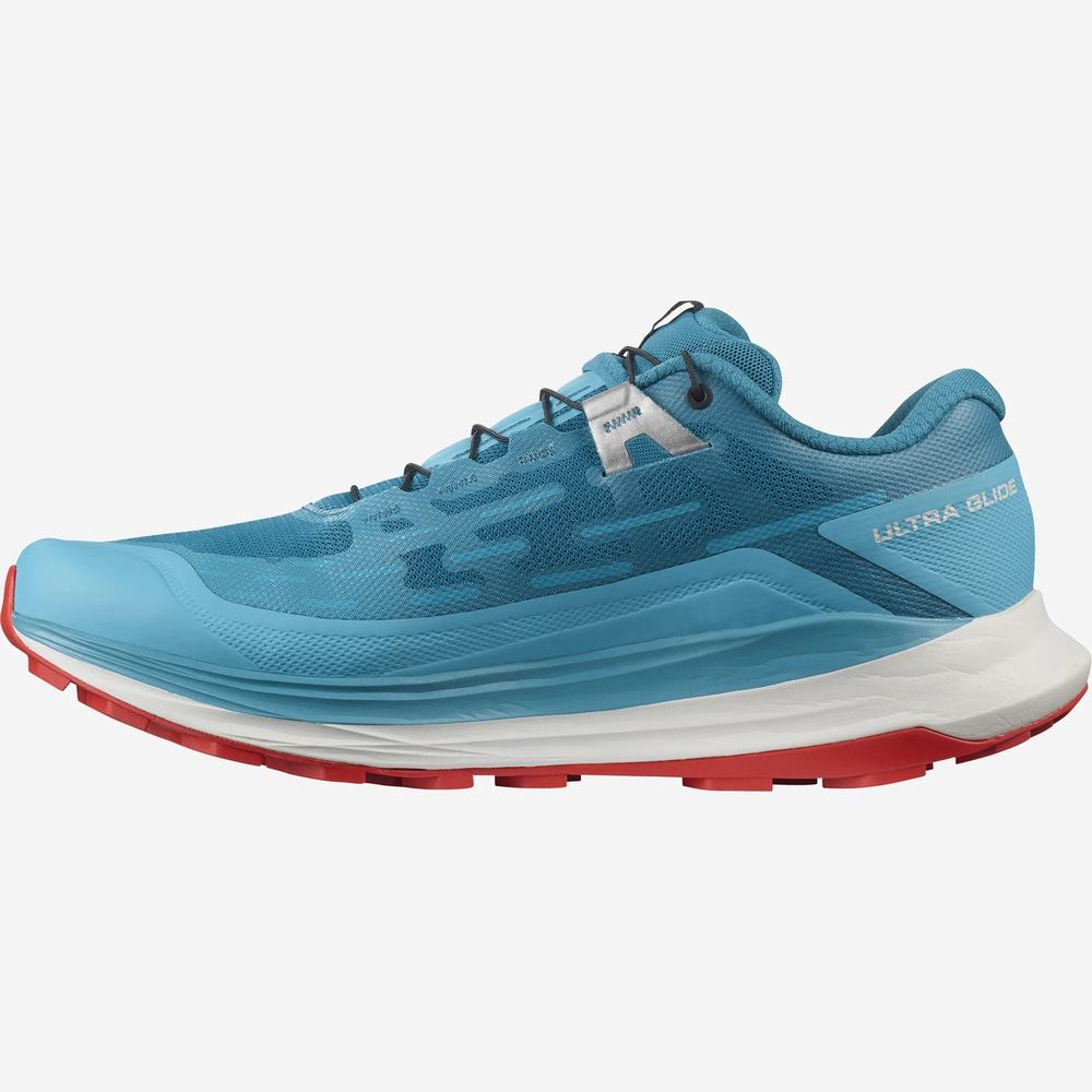 Men's Salomon Ultra Glide Trail Running Shoes Turquoise | NZ-2165308