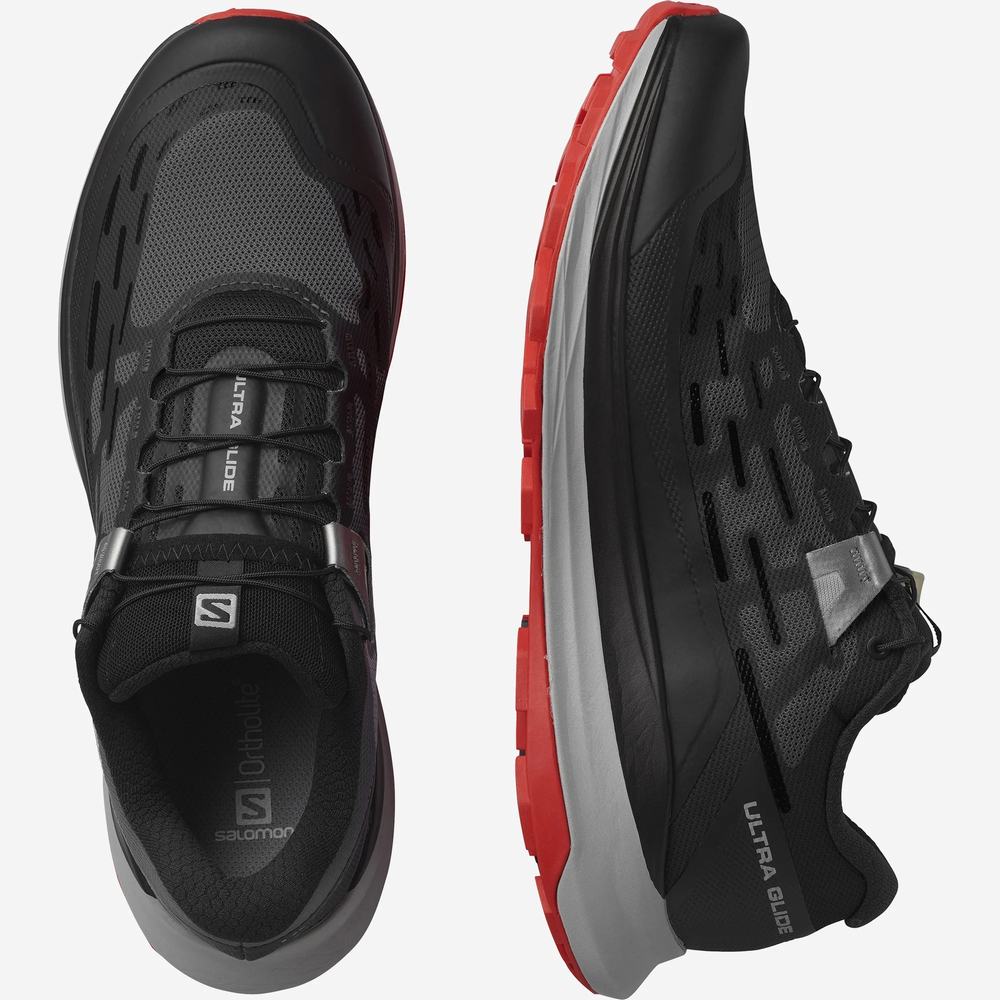 Men's Salomon Ultra Glide Trail Running Shoes Black | NZ-7462180