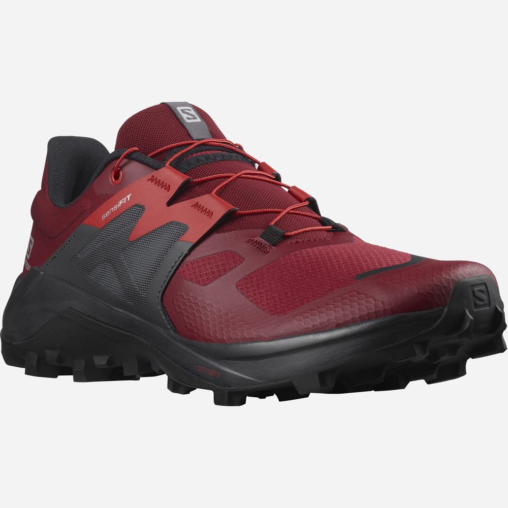 Men's Salomon Wildcross 2 Trail Running Shoes Red | NZ-6023147