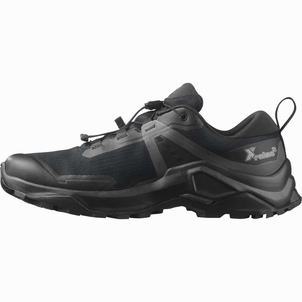 Men's Salomon X Raise 2 Gore-tex Hiking Shoes Black | NZ-5870169