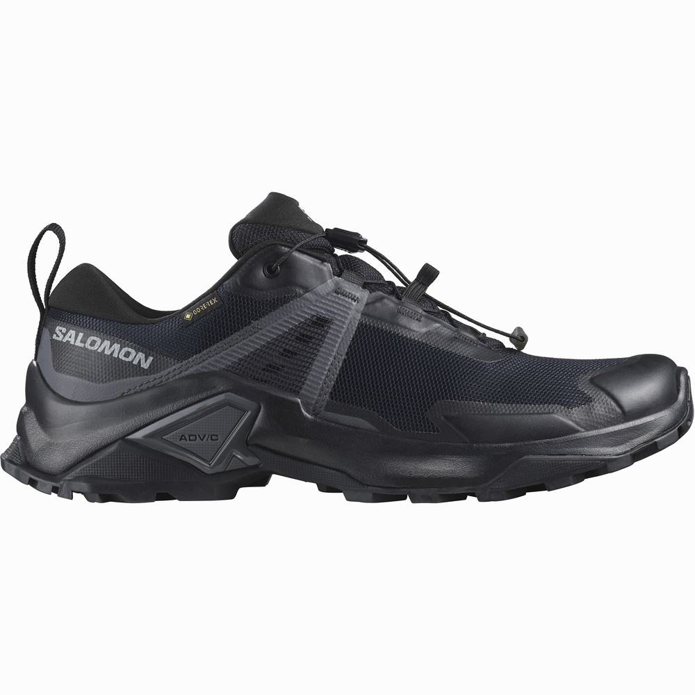 Men\'s Salomon X Raise 2 Gore-tex Hiking Shoes Black | NZ-5870169