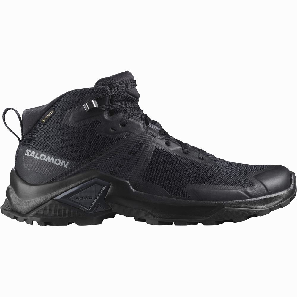 Men\'s Salomon X Raise 2 Mid Gore-tex Hiking Shoes Black | NZ-4362507
