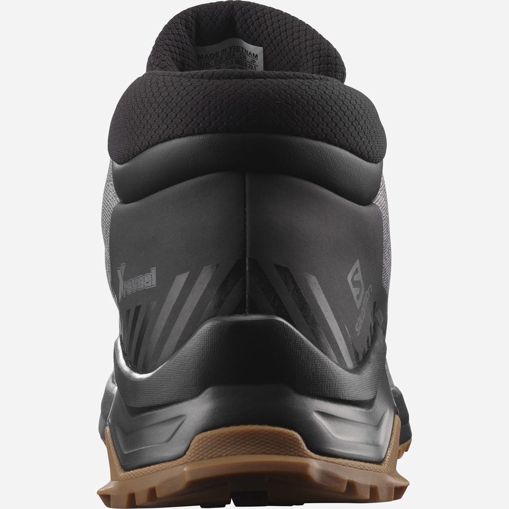 Men's Salomon X Reveal Chukka Climasalomon™ Waterproof Winter Boots Grey/Black | NZ-3764280