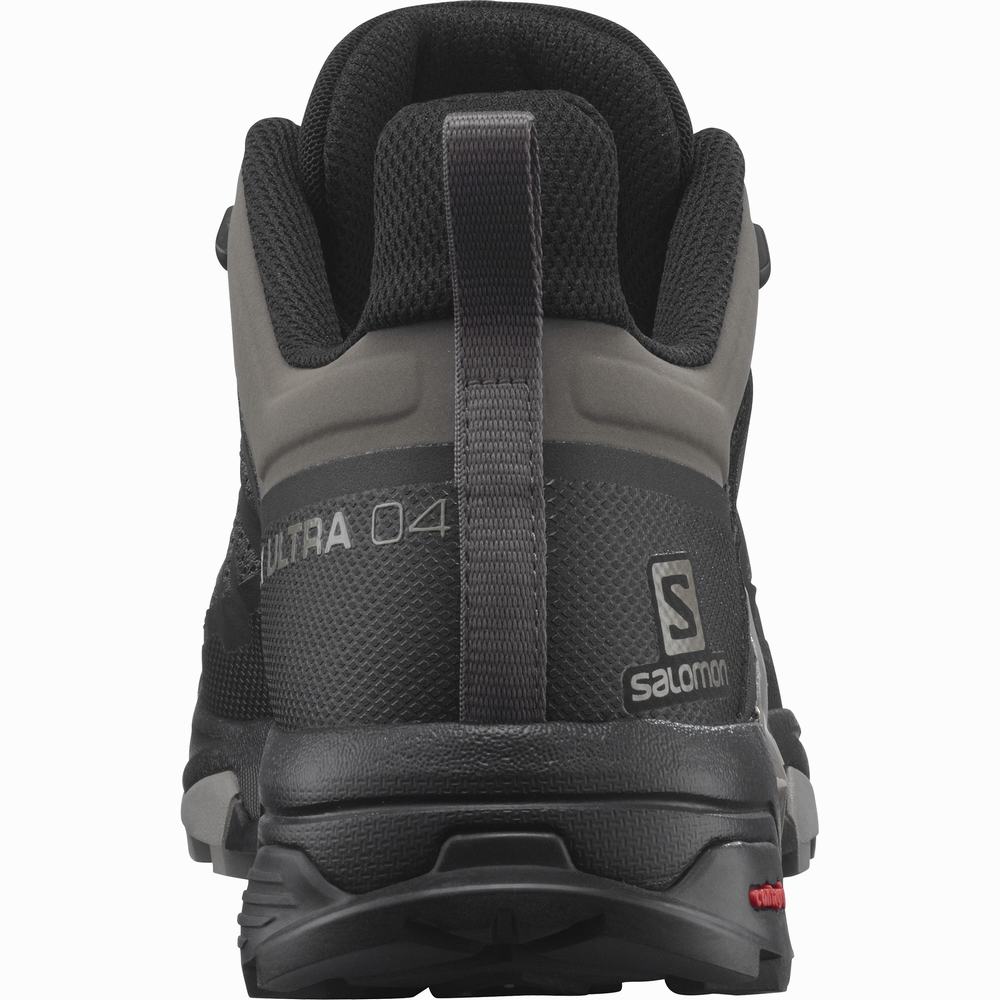 Men's Salomon X Ultra 4 Hiking Shoes Brown/Black/Khaki | NZ-2785946