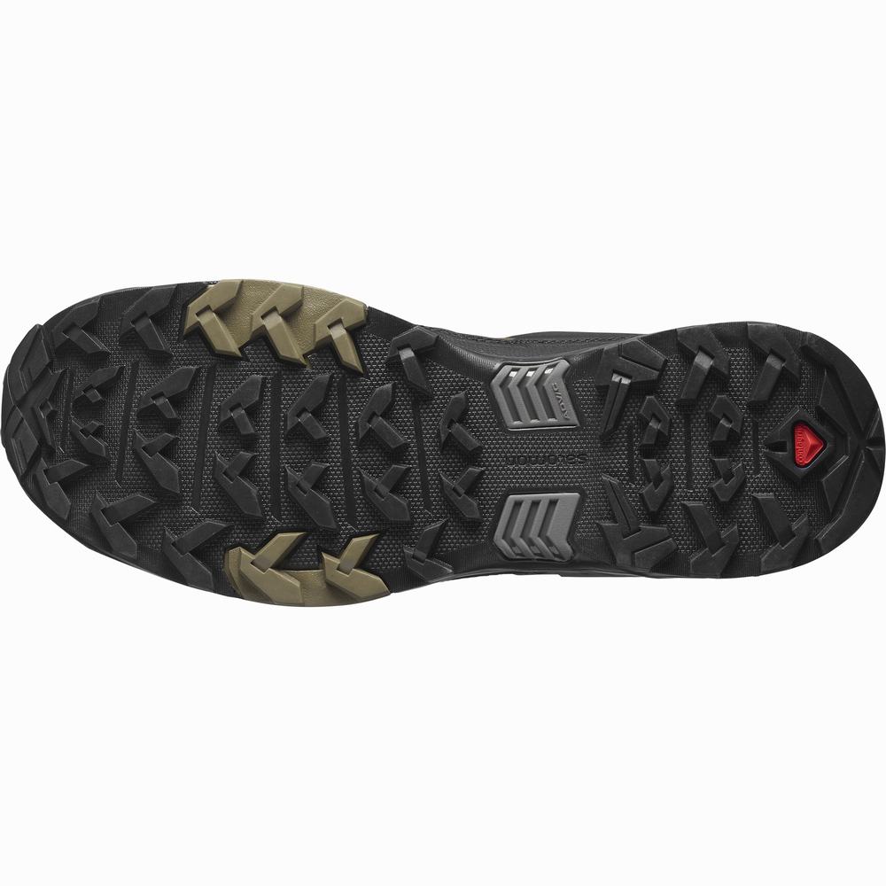 Men's Salomon X Ultra 4 Leather Gore-tex Hiking Shoes Brown/Black | NZ-7951284