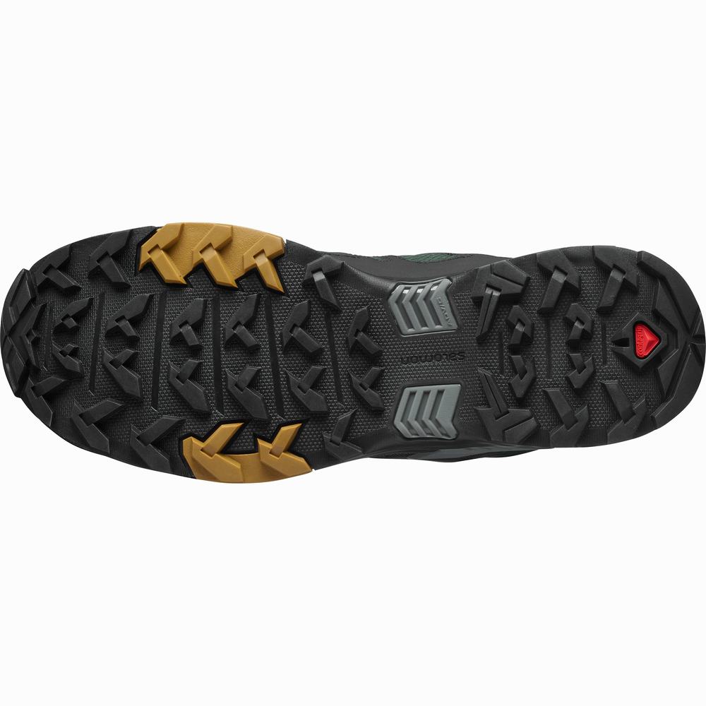 Men's Salomon X Ultra 4 Mid Gore-tex Hiking Boots Green/Black | NZ-9854763