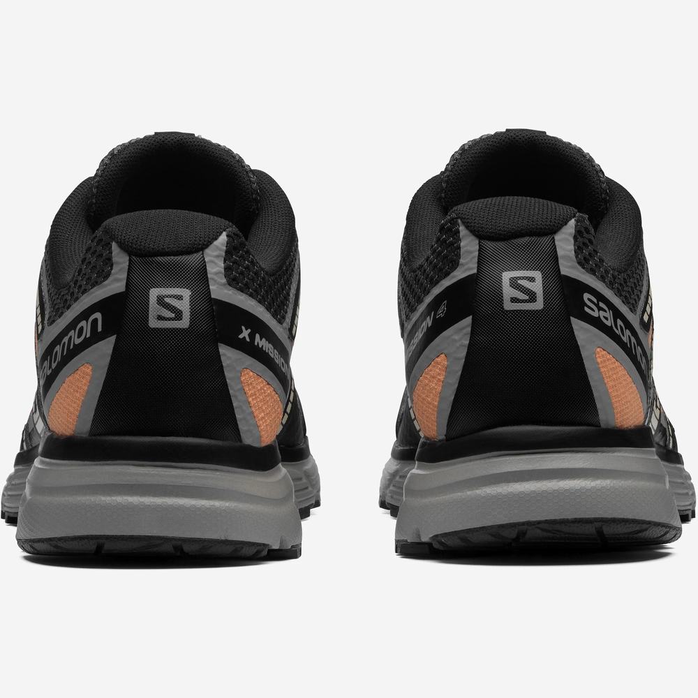 Men's Salomon X-mission 4 Sneakers Black/Orange | NZ-5243790