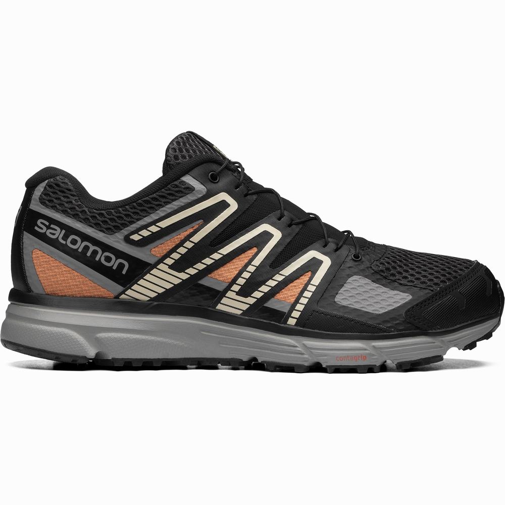 Men\'s Salomon X-mission 4 Sneakers Black/Orange | NZ-5243790